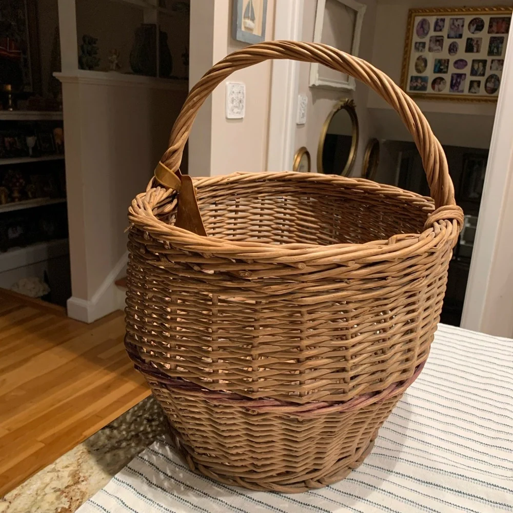 Vintage Large Wicker Basket